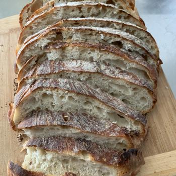 Carl  OG Sourdough loaf first slice