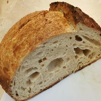Charles  Tartine Style Country Sourdough  first slice