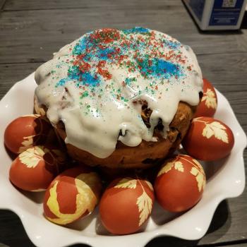 Fievel Sourdough Russian Easter Cake first overview