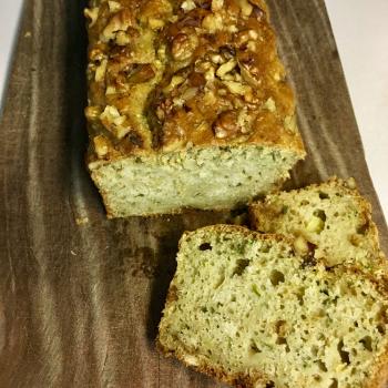 Pan Zucchini bread first overview