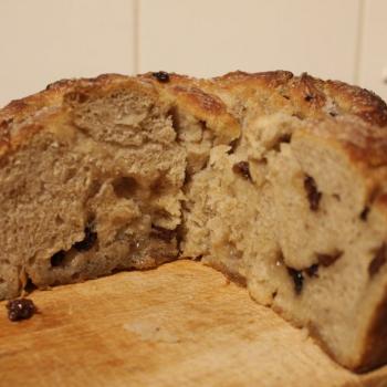 September starter Sourdough lardy bread second slice